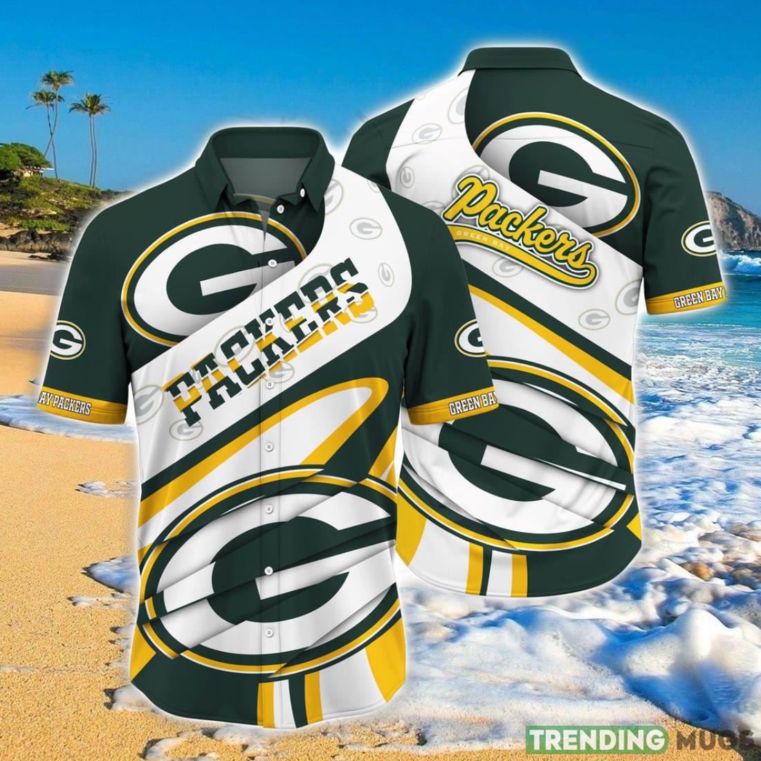 Green Bay Packers NFL Hawaiian Shirt Short Sleeve Big Logo Hawaiian Shirt Green Bay Packers NFL Hawaiian Shirt Short Sleeve Big Logo Hawaiian Shirt