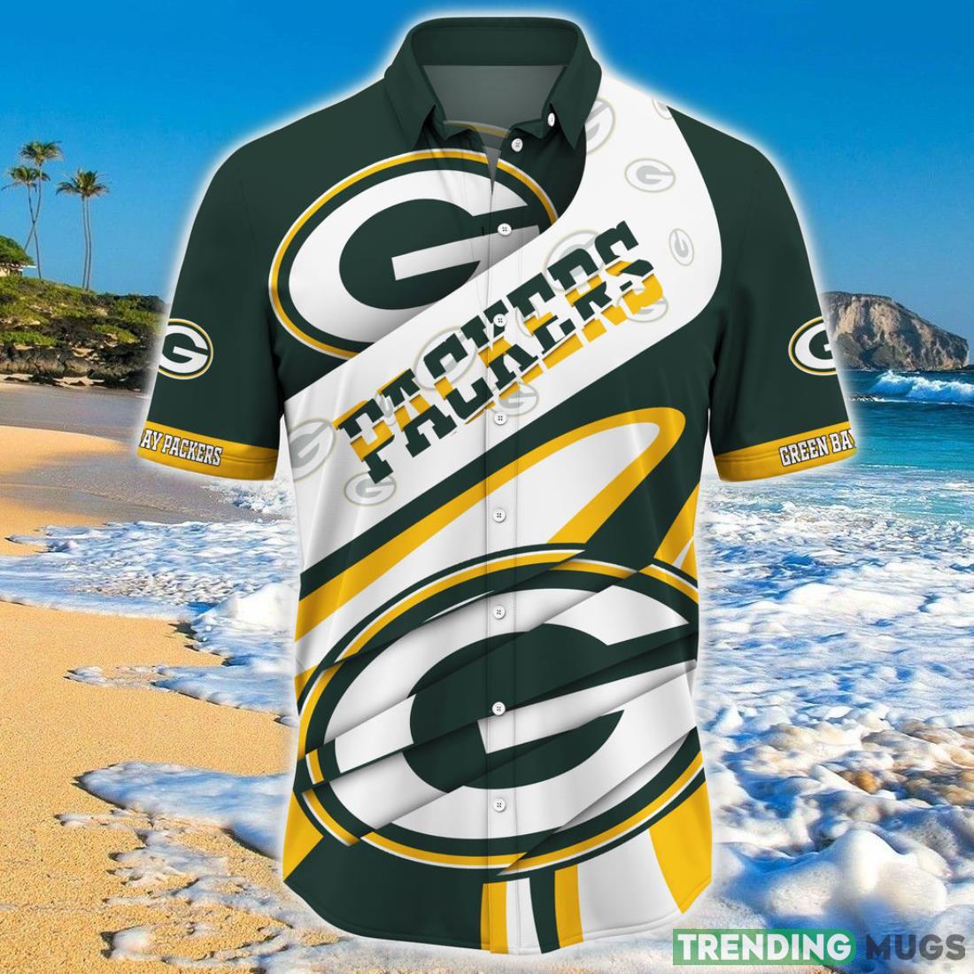 Green Bay Packers NFL Hawaiian Shirt Short Sleeve Big Logo Product Photo 1 Green Bay Packers NFL Hawaiian Shirt Short Sleeve Big Logo Product Photo 1