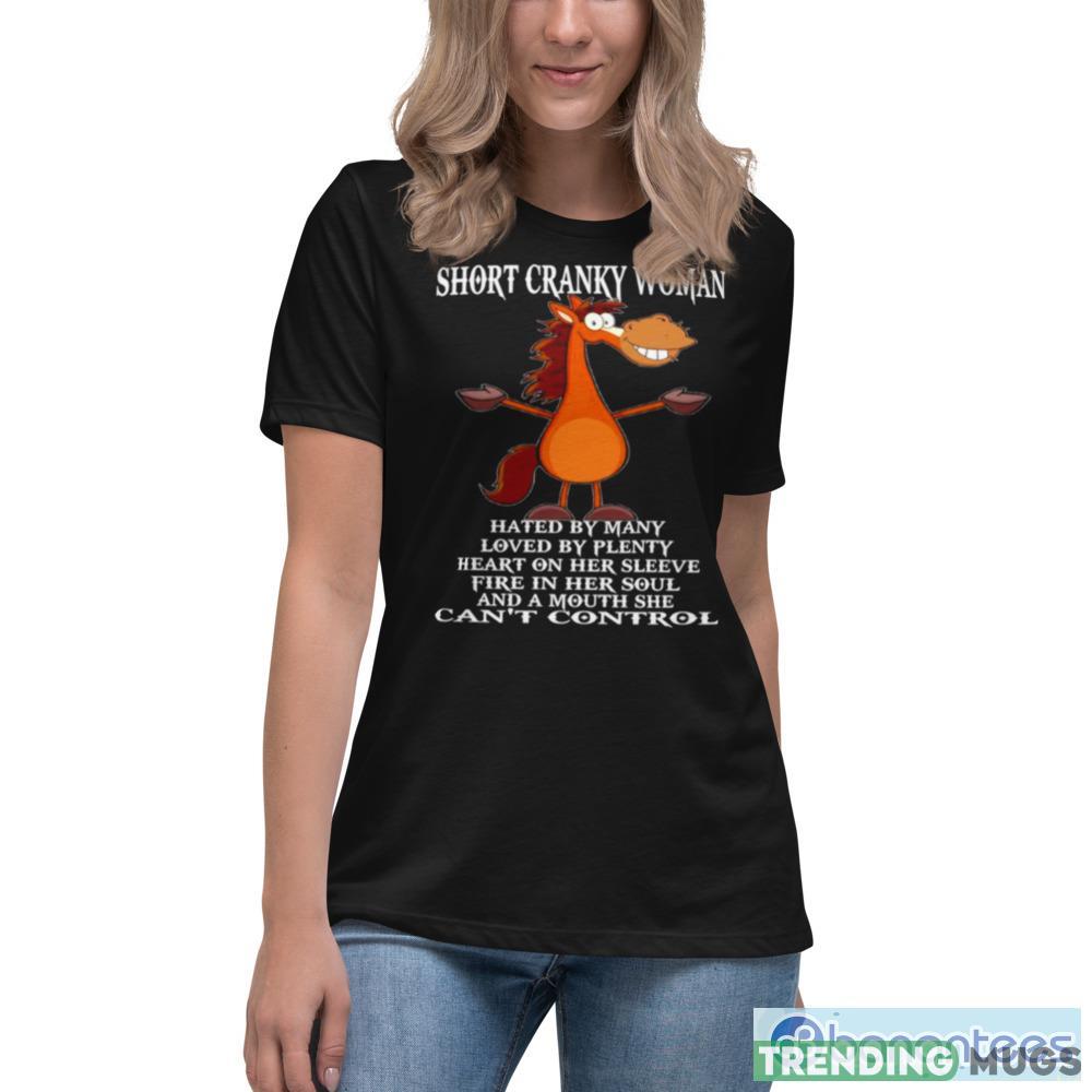 Horse short cranky Woman hated by many Design T Shirt Dark Shirt Horse short cranky Woman hated by many Design T Shirt Dark Shirt