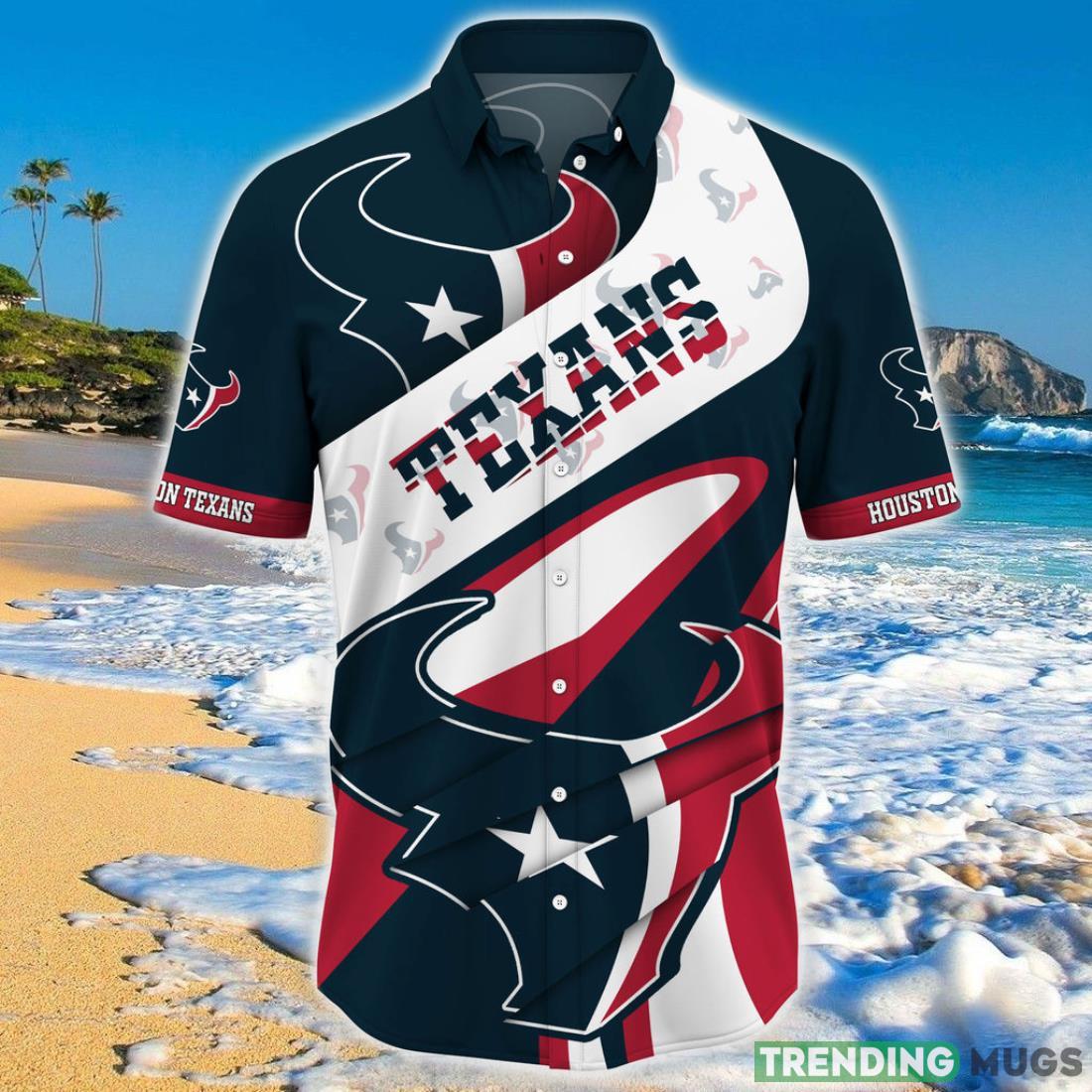 Houston Texans NFL Hawaiian Shirt Short Sleeve Big Logo Product Photo 1