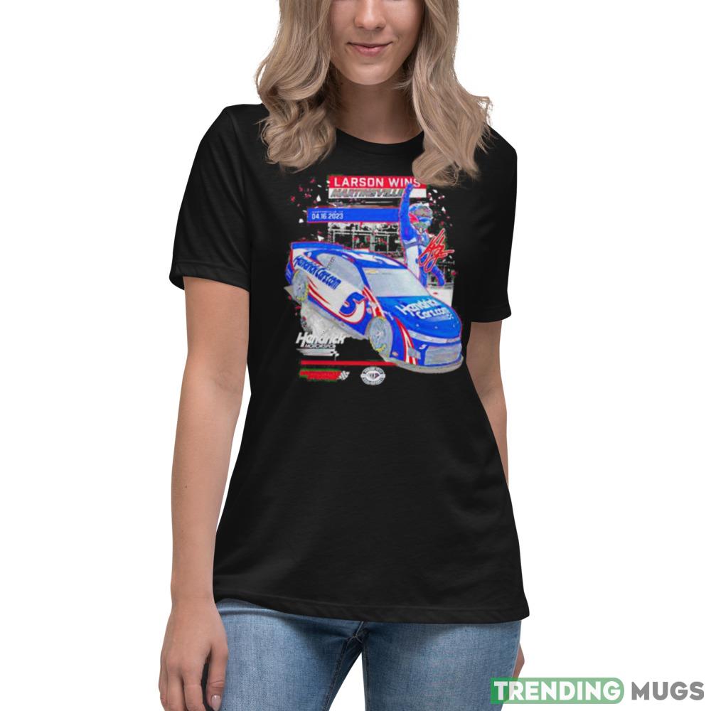 Kyle Larson 2023 Martinsville Speedway Race Winner signature Design T Shirt Dark Shirt Kyle Larson 2023 Martinsville Speedway Race Winner signature Design T Shirt Dark Shirt
