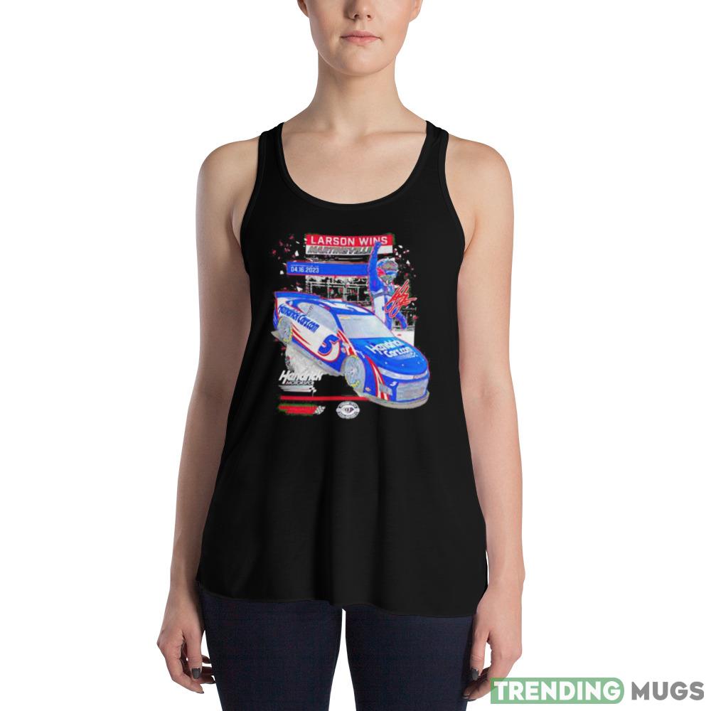 Kyle Larson 2023 Martinsville Speedway Race Winner signature Design T Shirt Dark Shirt Kyle Larson 2023 Martinsville Speedway Race Winner signature Design T Shirt Dark Shirt