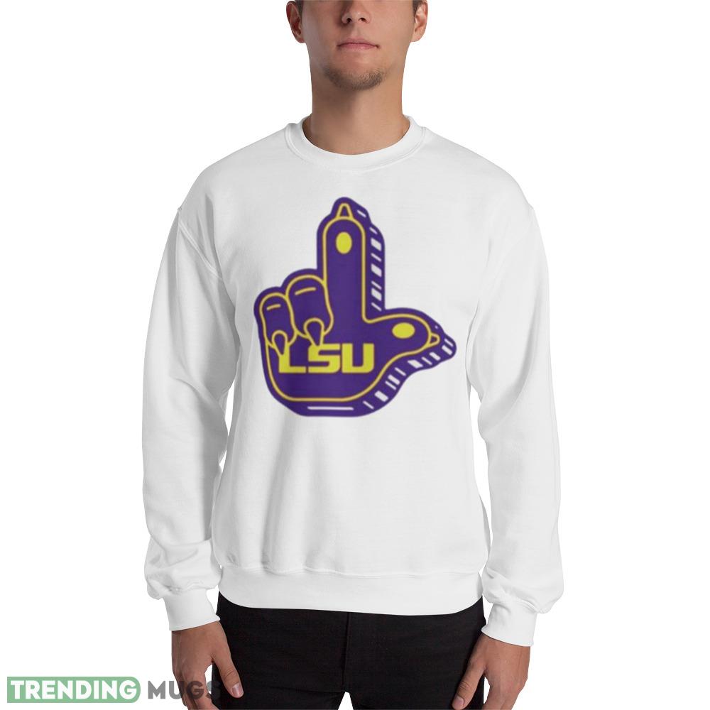 LSU Tigers Paw White T Shirts - 18000 Unisex Heavy Blend Crewneck Sweatshirt LSU Tigers Paw White T Shirts - 18000 Unisex Heavy Blend Crewneck Sweatshirt