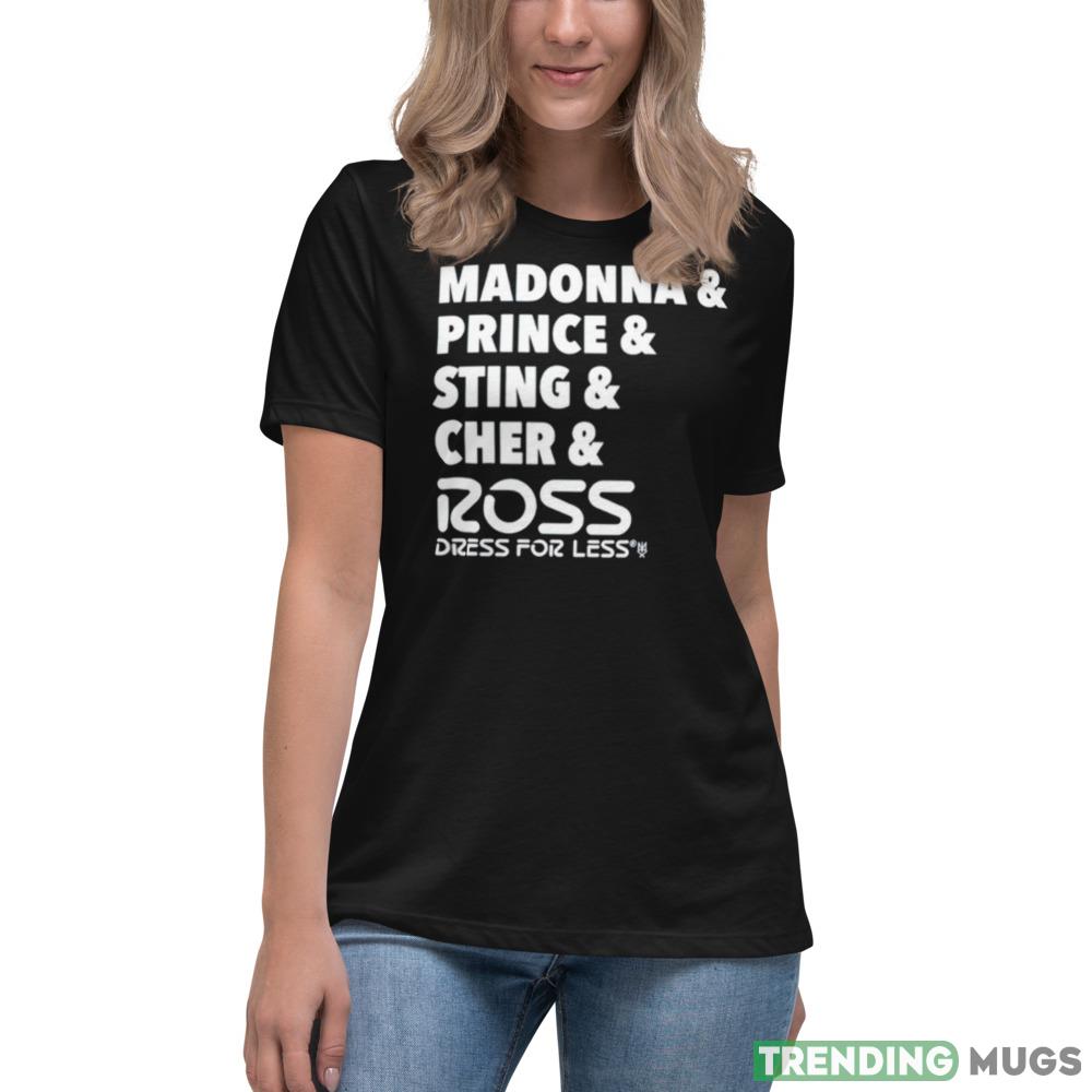 Madonna prince sting cher and ross Design T Shirt Dark Shirt Madonna prince sting cher and ross Design T Shirt Dark Shirt