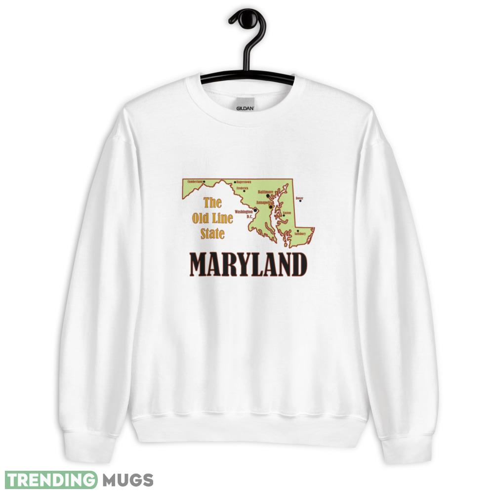 Maryland white logo design T shirts gift for mens and womens - 18000 Unisex Heavy Blend Crewneck Sweatshirt Maryland white logo design T shirts gift for mens and womens - 18000 Unisex Heavy Blend Crewneck Sweatshirt