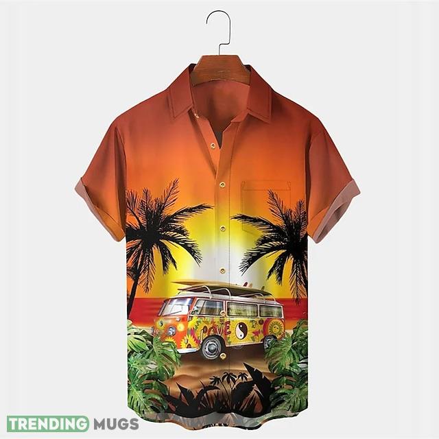 Mens Shirt Summer Hawaiian Shirt Car Coconut Tree Graphic Prints TurnPurple Outdoor Street Print Clothing Tropical Fashion - 080423-153435 Mens Shirt Summer Hawaiian Shirt Car Coconut Tree Graphic Prints TurnPurple Outdoor Street Print Clothing Tropical Fashion - 080423-153435