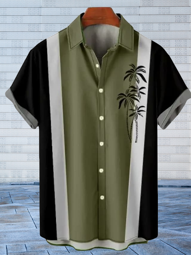 Mens Shirt Summer Hawaiian Shirt Coconut Tree Graphic Prints TurnLight Outdoor Street Print Clothing Apparel Fashion Designer Casual - 100423-144253