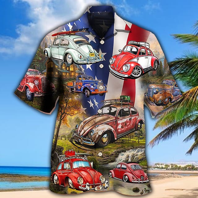 Mens Shirt Summer Hawaiian Shirt Flag Cat Prints Turn Casual Holiday Print Clothing Fashion Hawaiian Soft - 080423-135025 Mens Shirt Summer Hawaiian Shirt Flag Cat Prints Turn Casual Holiday Print Clothing Fashion Hawaiian Soft - 080423-135025