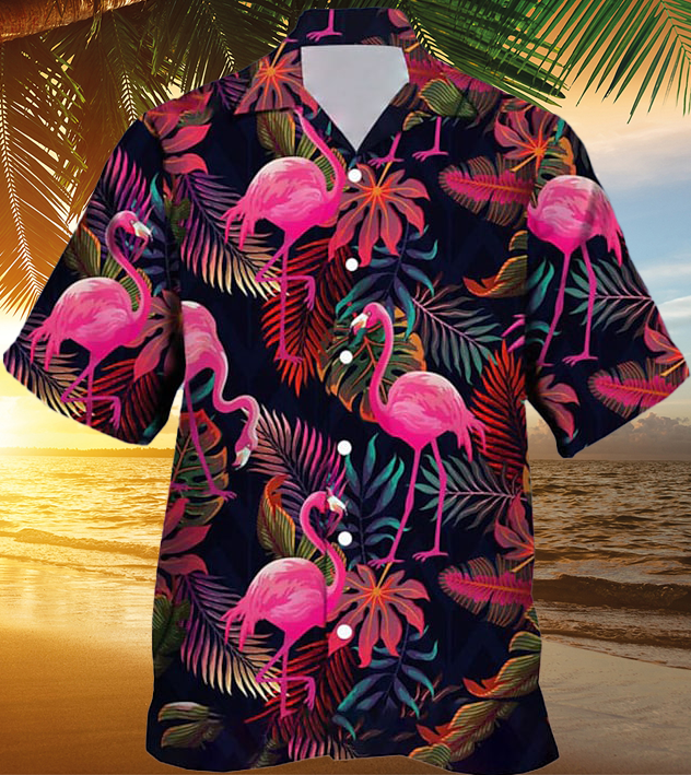 Mens Shirt Summer Hawaiian Shirt Flamingo Prints Leaves Turn Dark Casual Hawaiian Print Clothing Fashion Hawaiian Soft - 080423-135151 Mens Shirt Summer Hawaiian Shirt Flamingo Prints Leaves Turn Dark Casual Hawaiian Print Clothing Fashion Hawaiian Soft - 080423-135151