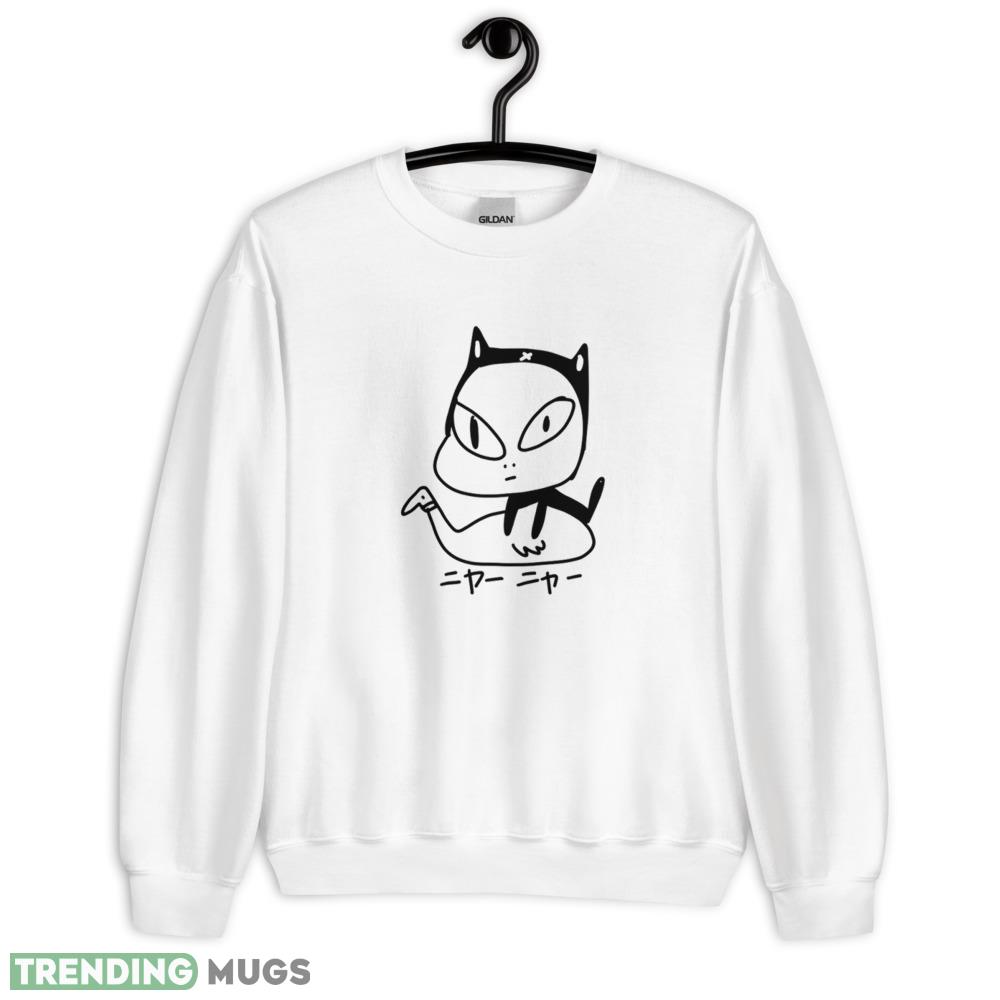 Meow Yoshimoto white logo design T shirts gift for mens and womens - 18000 Unisex Heavy Blend Crewneck Sweatshirt Meow Yoshimoto white logo design T shirts gift for mens and womens - 18000 Unisex Heavy Blend Crewneck Sweatshirt