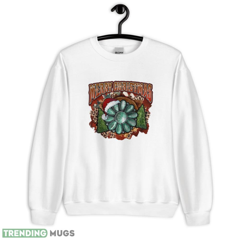 merry christmas cowboy western white logo design T shirts gift for mens and womens - 18000 Unisex Heavy Blend Crewneck Sweatshirt merry christmas cowboy western white logo design T shirts gift for mens and womens - 18000 Unisex Heavy Blend Crewneck Sweatshirt