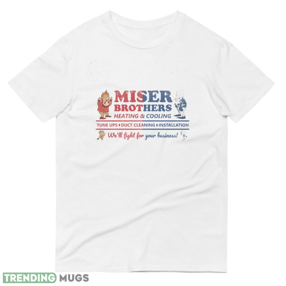Miser Brothers Heating and Cooling white logo design T shirts gift for mens and womens Light Shirt Miser Brothers Heating and Cooling white logo design T shirts gift for mens and womens Light Shirt