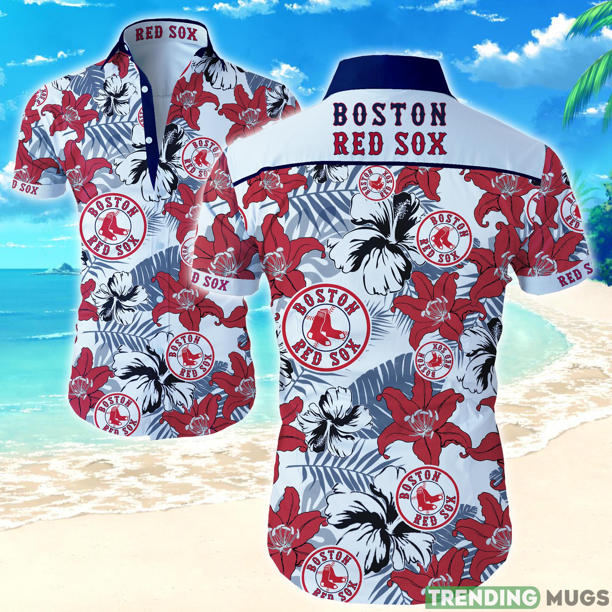 MLB Boston Red Sox Hawaiian Shirt Product Photo 1