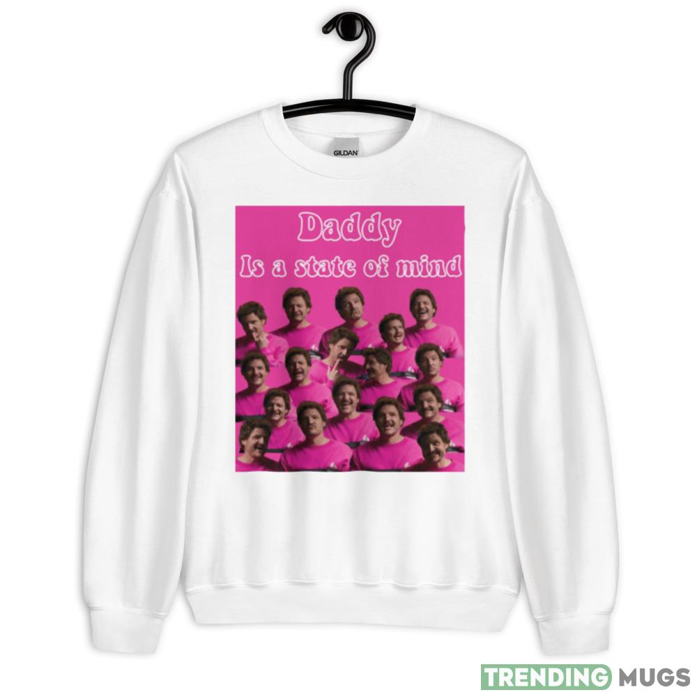 Pink Graphic Daddy Is State Of Mind Pedro Pascal shirt - 18000 Unisex Heavy Blend Crewneck Sweatshirt Pink Graphic Daddy Is State Of Mind Pedro Pascal shirt - 18000 Unisex Heavy Blend Crewneck Sweatshirt