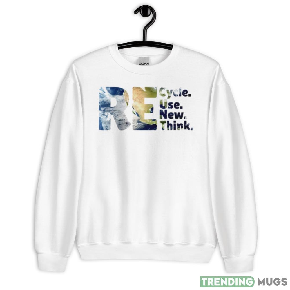 RE cycle use new theme Think Earth day shirts - 18000 Unisex Heavy Blend Crewneck Sweatshirt RE cycle use new theme Think Earth day shirts - 18000 Unisex Heavy Blend Crewneck Sweatshirt