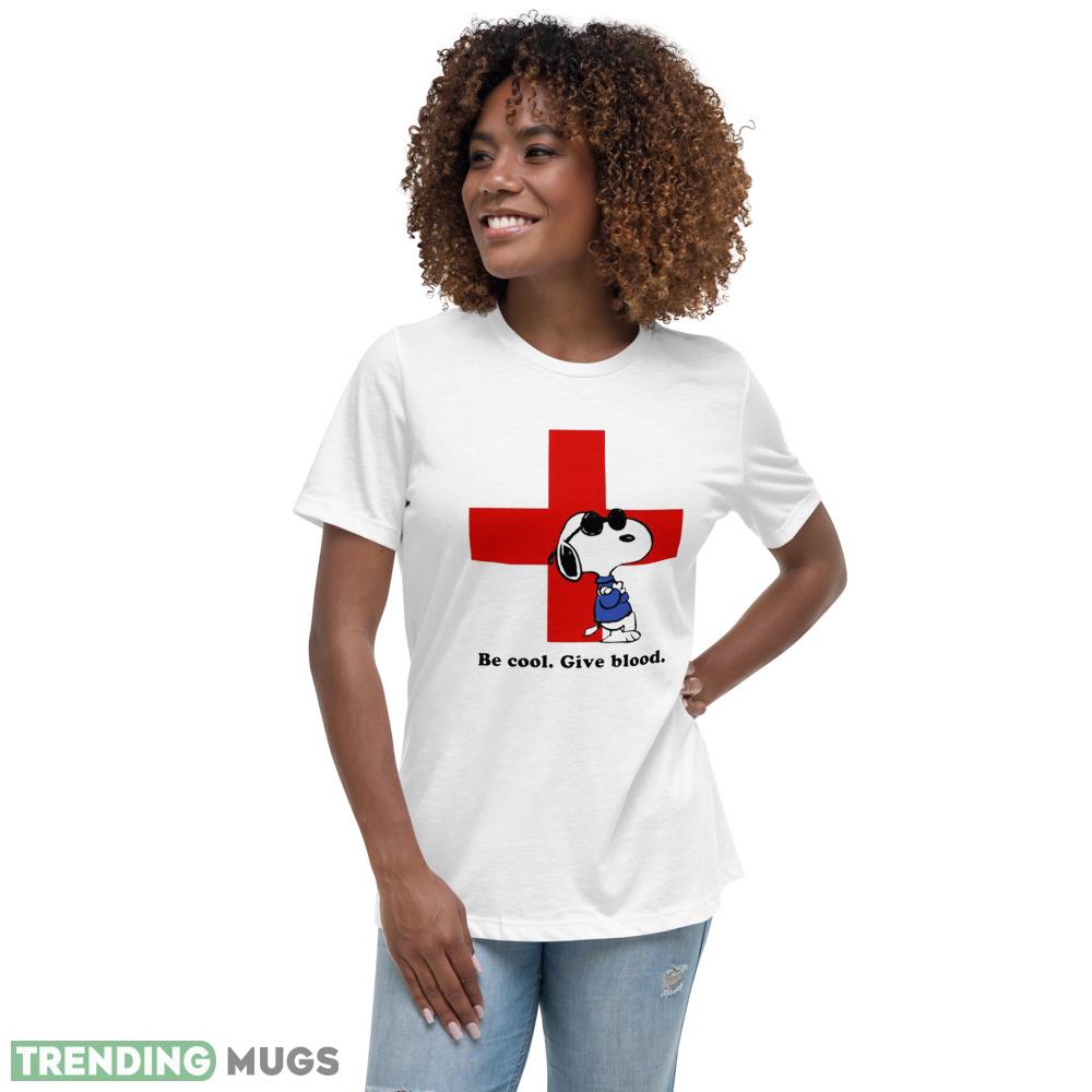 Red Cross Be Cool Give Blood Snoopy T Shirt Light Shirt Red Cross Be Cool Give Blood Snoopy T Shirt Light Shirt