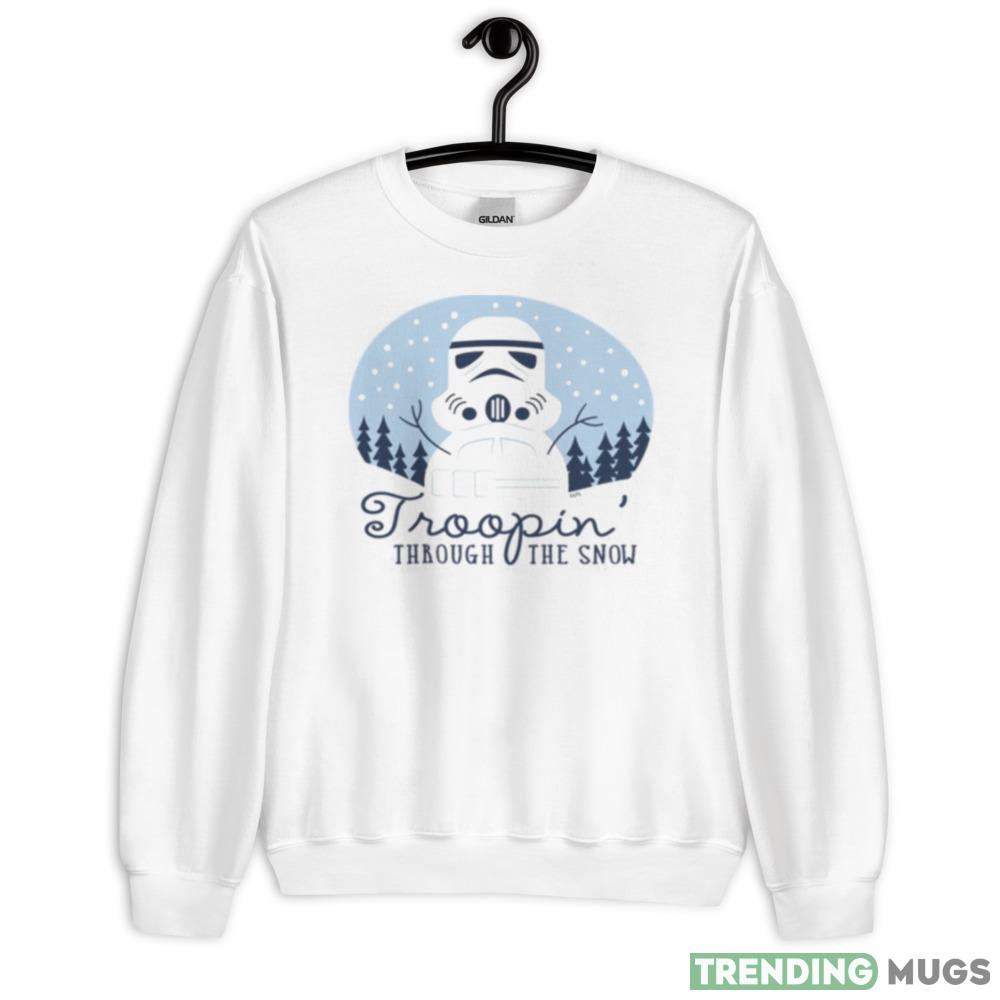 Snowman Troopin’ Through The Snow Stormtrooper Design Shirts - 18000 Unisex Heavy Blend Crewneck Sweatshirt