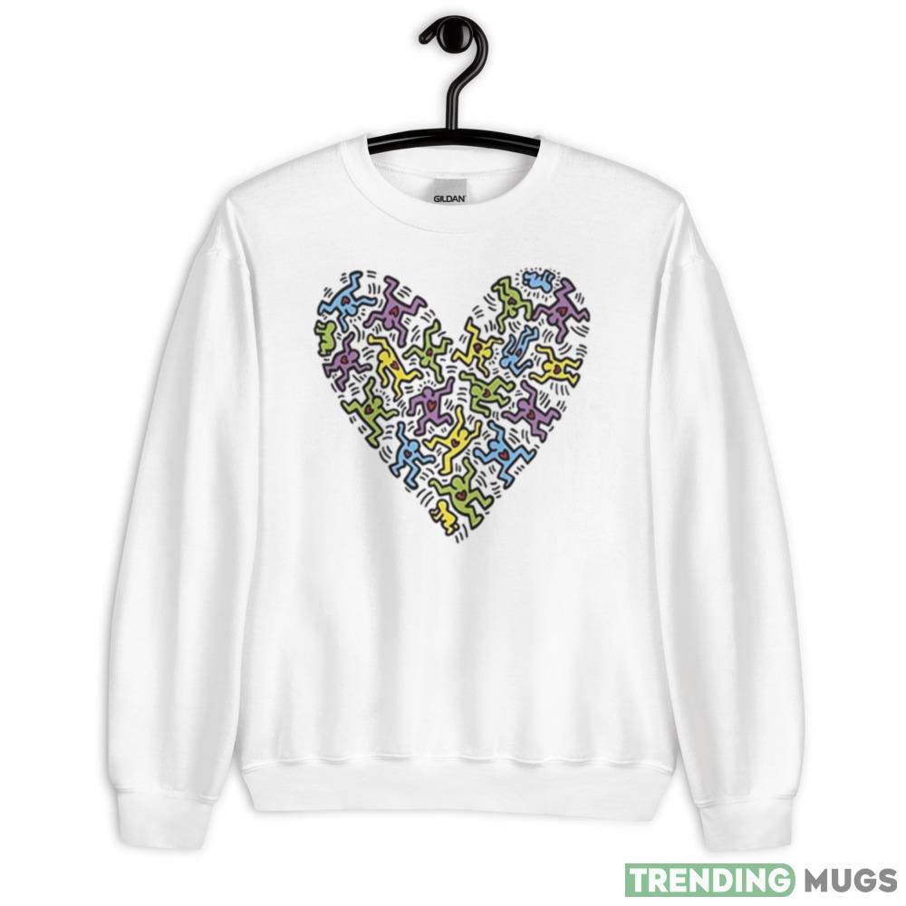 The Heart Keith Haring Ideas Shirts For Men And Women - 18000 Unisex Heavy Blend Crewneck Sweatshirt The Heart Keith Haring Ideas Shirts For Men And Women - 18000 Unisex Heavy Blend Crewneck Sweatshirt