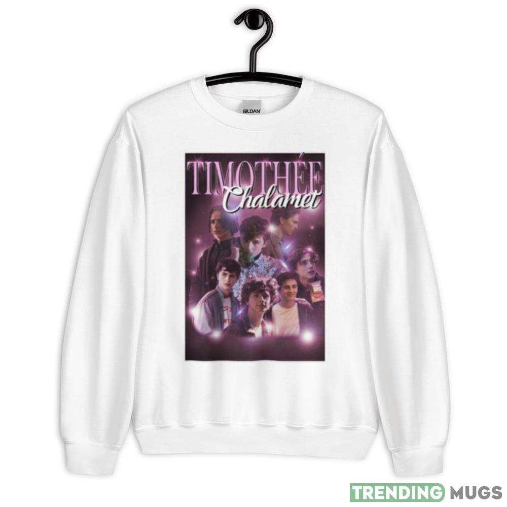Timothée Chalamet Film Character Collage White Bo shirt - 18000 Unisex Heavy Blend Crewneck Sweatshirt Timothée Chalamet Film Character Collage White Bo shirt - 18000 Unisex Heavy Blend Crewneck Sweatshirt