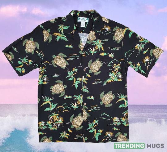 Turtles Black Hawaiian Shirts For Men And Women, Aloha Shirts - Turtles - Black Turtles Black Hawaiian Shirts For Men And Women, Aloha Shirts - Turtles - Black
