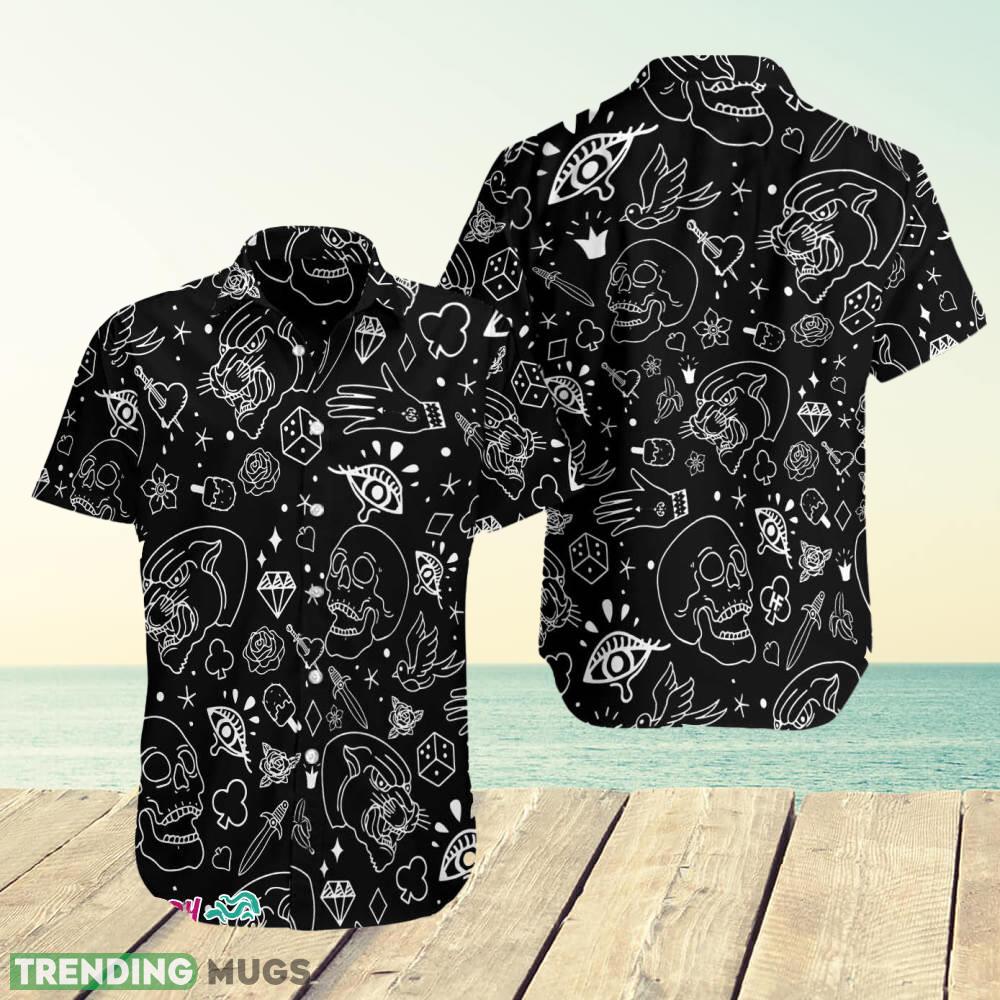 American Traditional Flash Tattoo Skull 3D Hawaiian Shirt For Men And Women - American Traditional Flash Tattoo Skull Hawaiian Shirt_1 American Traditional Flash Tattoo Skull 3D Hawaiian Shirt For Men And Women - American Traditional Flash Tattoo Skull Hawaiian Shirt_1