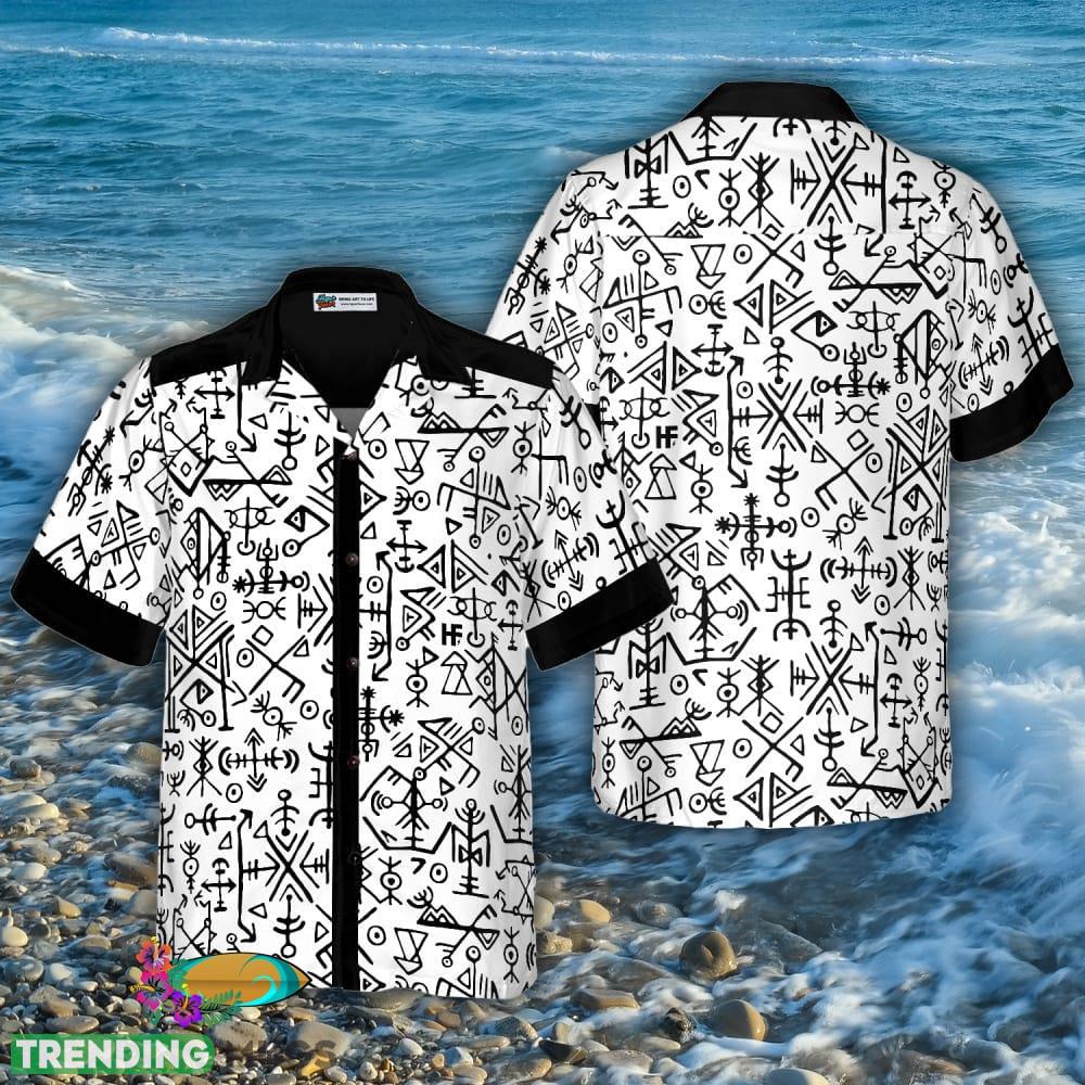 Ancient Viking Seamless Pattern 3D Hawaiian Shirt For Men And Women - Ancient Viking Seamless Pattern Hawaiian Shirt_3 Ancient Viking Seamless Pattern 3D Hawaiian Shirt For Men And Women - Ancient Viking Seamless Pattern Hawaiian Shirt_3