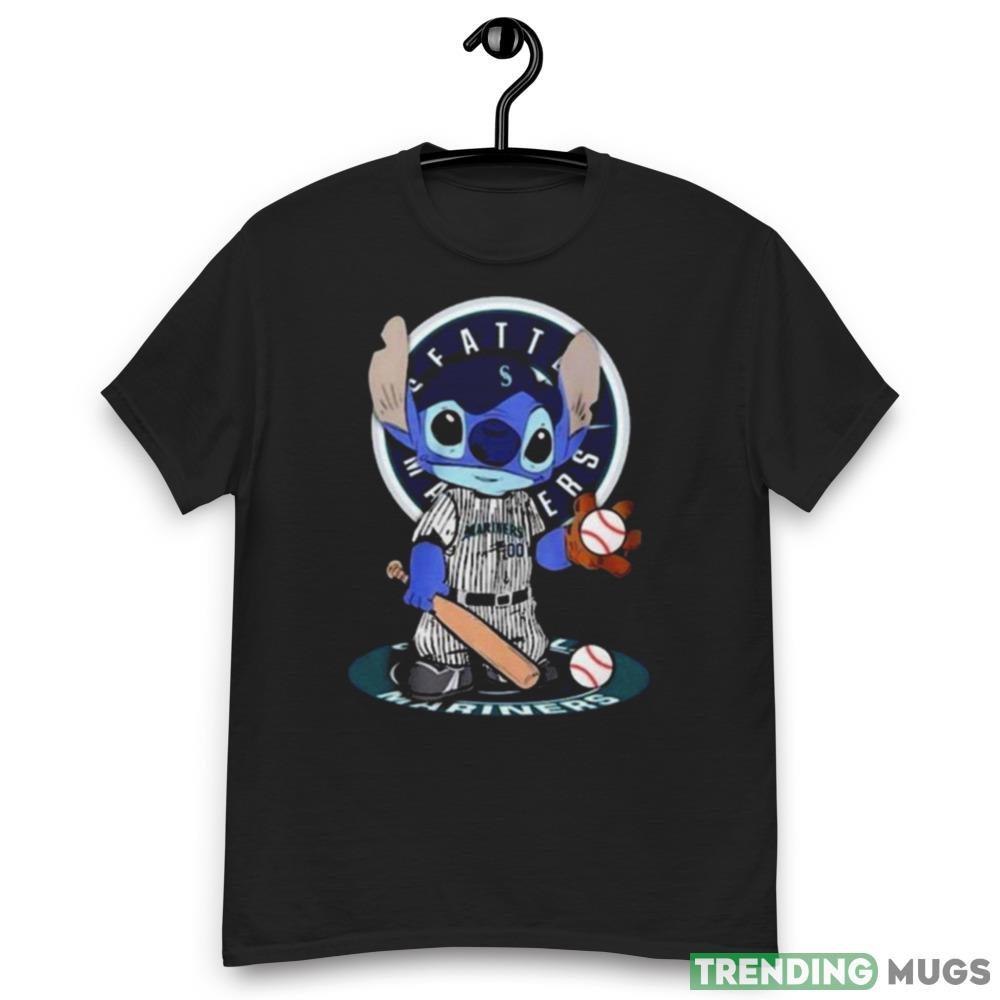 Baby Stitch Seattle Mariners Baseball Logo 2023 T shirt Dark Shirt Baby Stitch Seattle Mariners Baseball Logo 2023 T shirt Dark Shirt