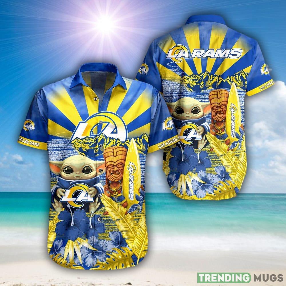 Baby Yoda Los Angeles Rams Nfl 3D Hawaiian Shirt Men And Women For Fans - Baby Yoda Los Angeles Rams Nfl Hawaiian Shirt And Shorts For Fans-1_1 Baby Yoda Los Angeles Rams Nfl 3D Hawaiian Shirt Men And Women For Fans - Baby Yoda Los Angeles Rams Nfl Hawaiian Shirt And Shorts For Fans-1_1