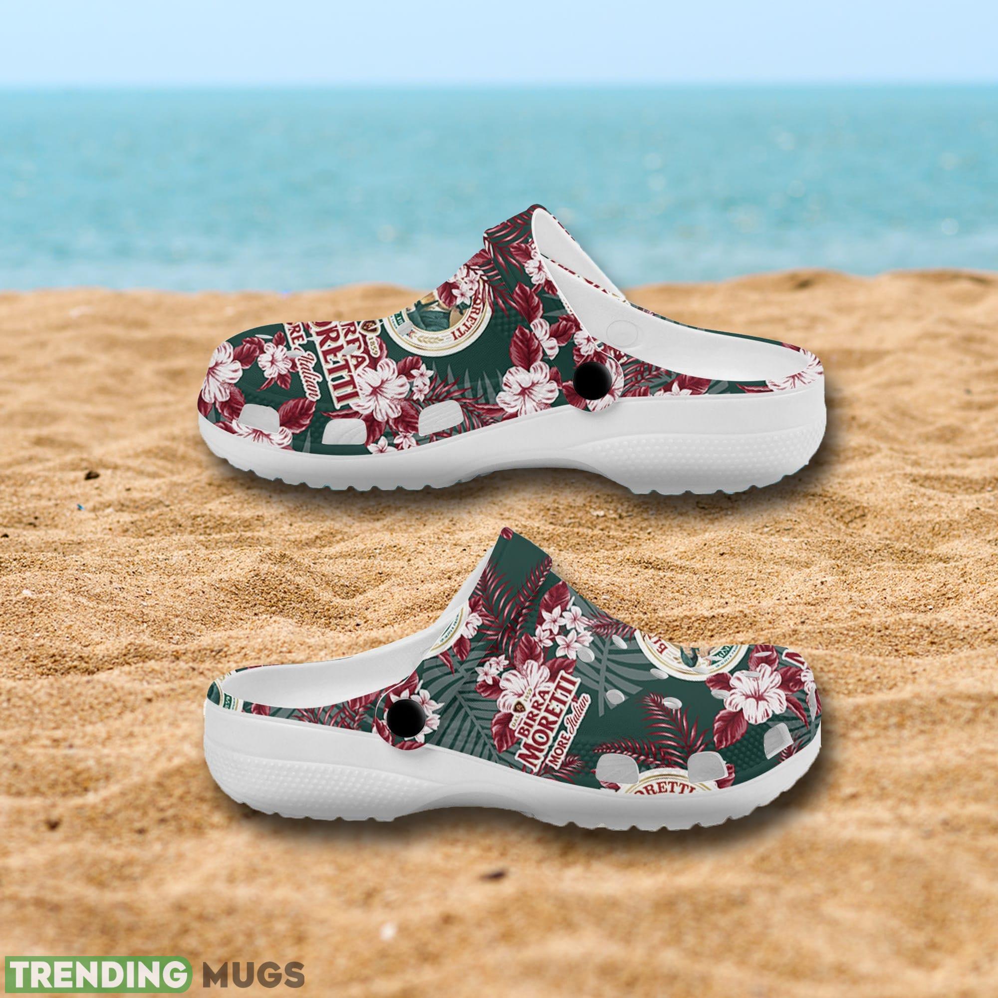 Birra Moretti Flowers Clog Shoes Print For Men And Women Clog Shoes Birra Moretti Flowers Clog Shoes Print For Men And Women Clog Shoes