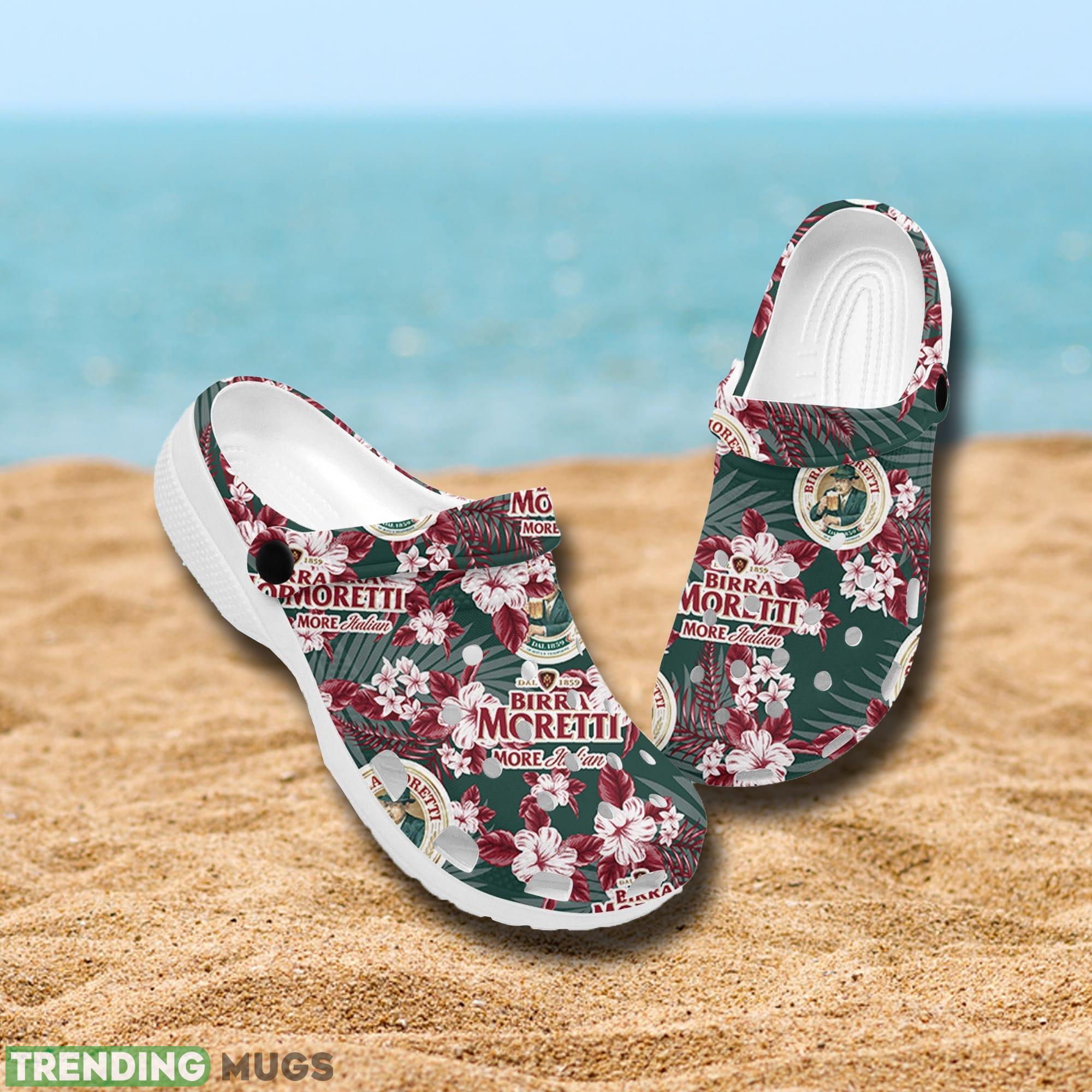Birra Moretti Flowers Clog Shoes Print For Men And Women - Birra Moretti Hawaiian Flowers Pattern Shirt, hawaii beer Loves Shirt, Summer Hawaii Shirt Beer, Gift for Him and Her_6 Birra Moretti Flowers Clog Shoes Print For Men And Women - Birra Moretti Hawaiian Flowers Pattern Shirt, hawaii beer Loves Shirt, Summer Hawaii Shirt Beer, Gift for Him and Her_6