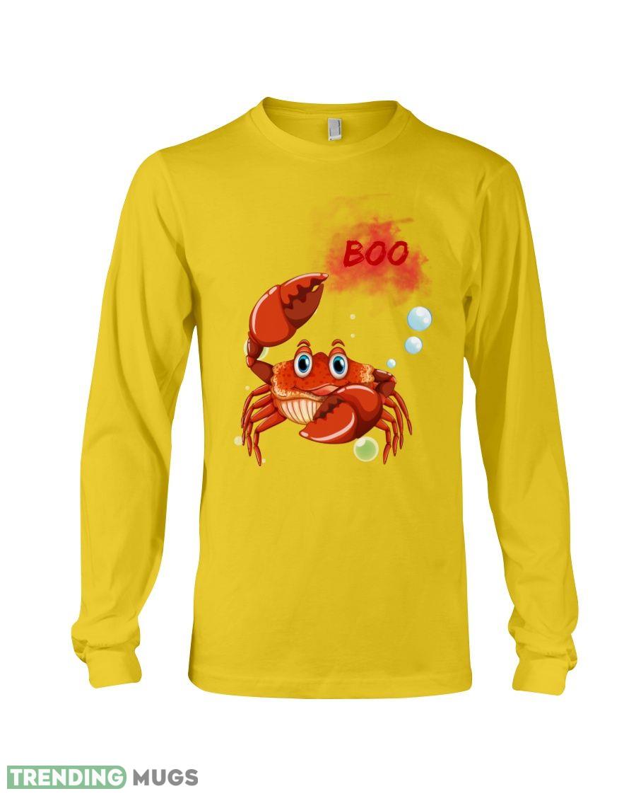 Boo Crab Happy Halloween DayClassic T Shirt 100 Cotton Shirt Dark Shirt Boo Crab Happy Halloween DayClassic T Shirt 100 Cotton Shirt Dark Shirt