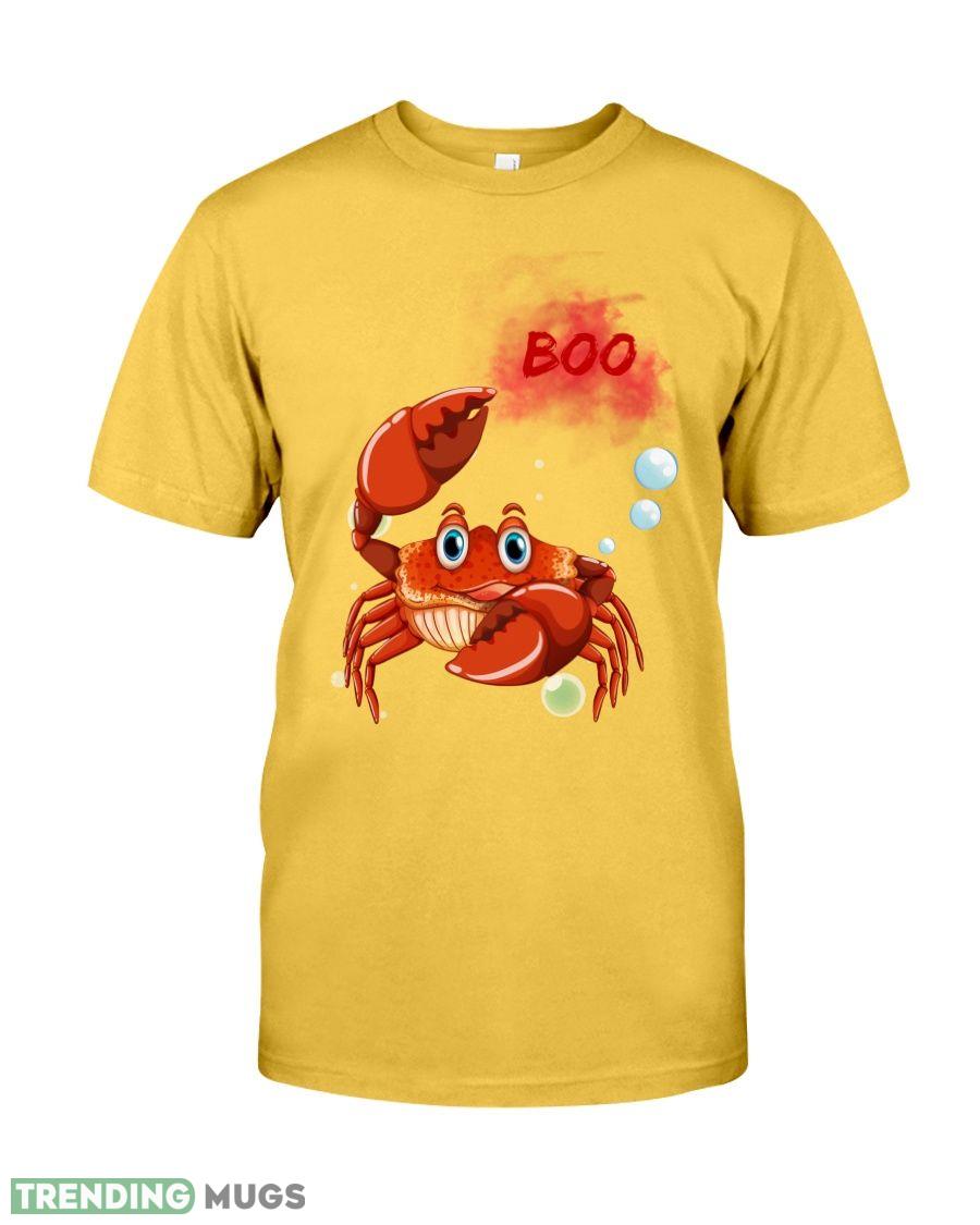 Boo Crab Happy Halloween DayClassic T Shirt 100 Cotton Shirt Dark Shirt Boo Crab Happy Halloween DayClassic T Shirt 100 Cotton Shirt Dark Shirt