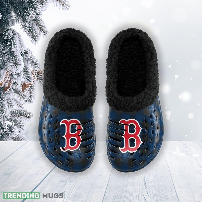 Boston Red Sox MLB Men And Women Sherpa Lined Buffalo Check Clog For Fans Clog Shoes Boston Red Sox MLB Men And Women Sherpa Lined Buffalo Check Clog For Fans Clog Shoes
