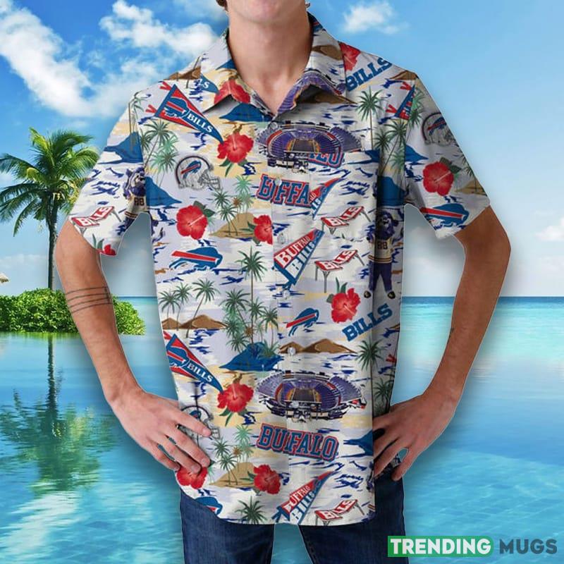 Buffalo Bills NFL Mens Thematic Stadium Print Hawaiian Shirt Hawaiian Shirt Buffalo Bills NFL Mens Thematic Stadium Print Hawaiian Shirt Hawaiian Shirt