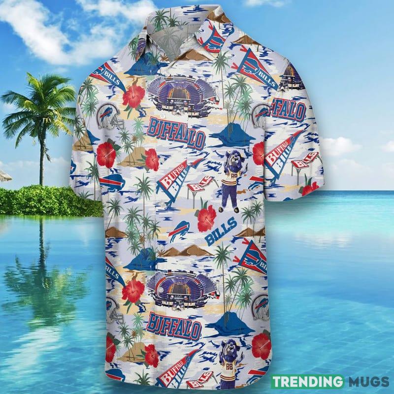 Buffalo Bills NFL Mens Thematic Stadium Print Hawaiian Shirt Hawaiian Shirt Buffalo Bills NFL Mens Thematic Stadium Print Hawaiian Shirt Hawaiian Shirt