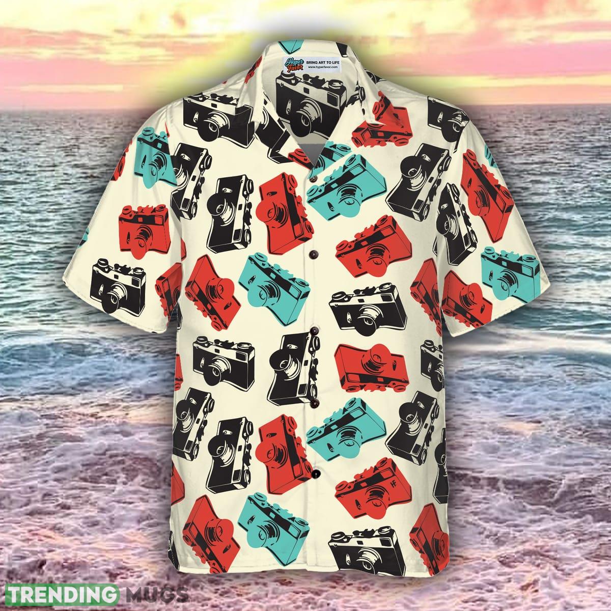 Camera Seamless Pattern Shirt For Men Hawaiian Shirt Best Photography Lover Hawaiian Shirt Camera Seamless Pattern Shirt For Men Hawaiian Shirt Best Photography Lover Hawaiian Shirt