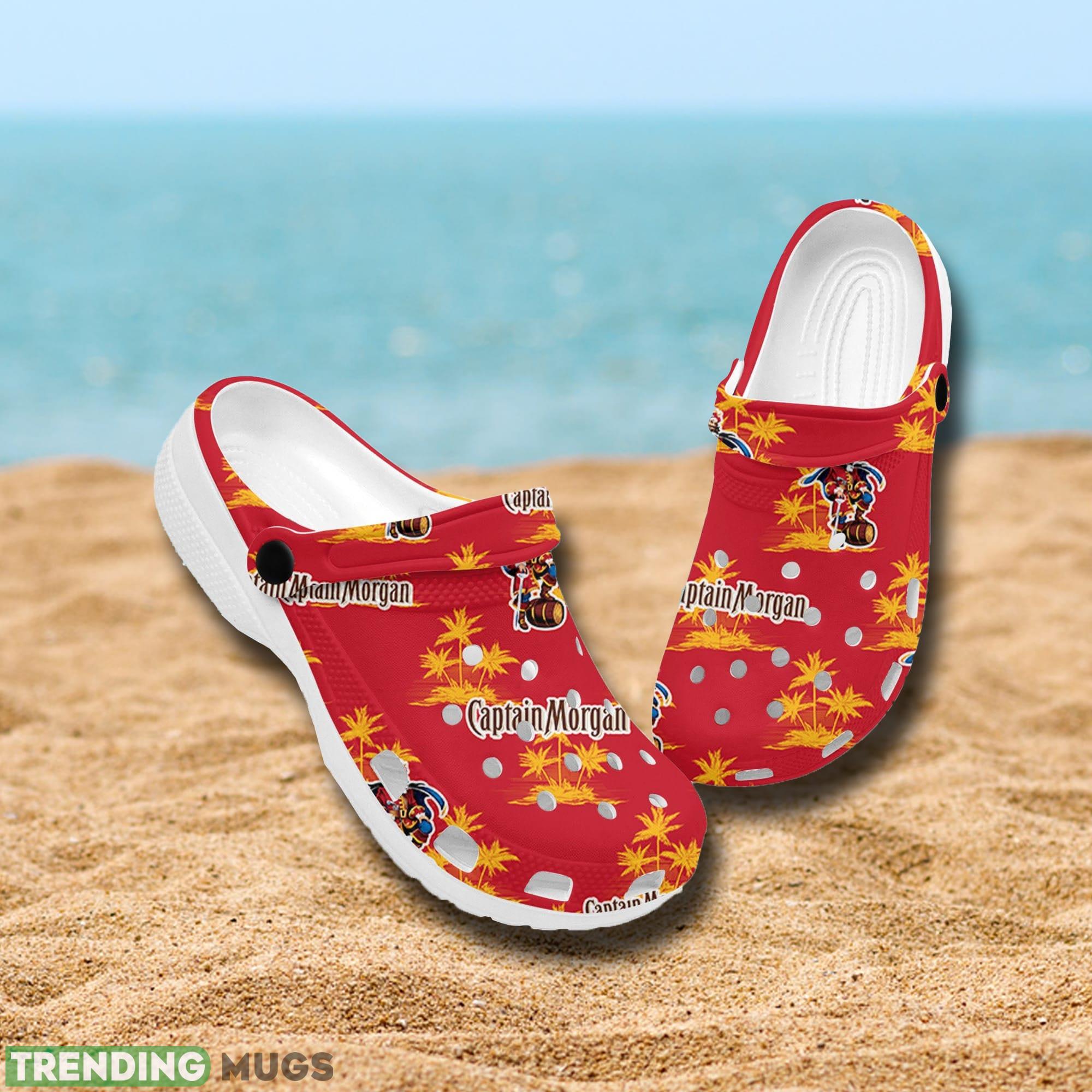 Captain Morgan Coconut Island Clog Shoes Print For Men And Women - Captain Morgan Hawaiian Coconut Island Pattern Shirt, hawaii beer Loves Shirt, Summer Hawaii Shirt Beer, Gift for Him and Her_6 Captain Morgan Coconut Island Clog Shoes Print For Men And Women - Captain Morgan Hawaiian Coconut Island Pattern Shirt, hawaii beer Loves Shirt, Summer Hawaii Shirt Beer, Gift for Him and Her_6