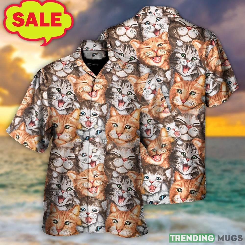 Cat Cute Happy Life With Funny Little Cat 3D Hawaiian Shirt Animal Gift For Mens - Cat Cute Happy Life With Funny Little Cat 3D Hawaiian Shirt Animal Gift For Mens Cat Cute Happy Life With Funny Little Cat 3D Hawaiian Shirt Animal Gift For Mens - Cat Cute Happy Life With Funny Little Cat 3D Hawaiian Shirt Animal Gift For Mens