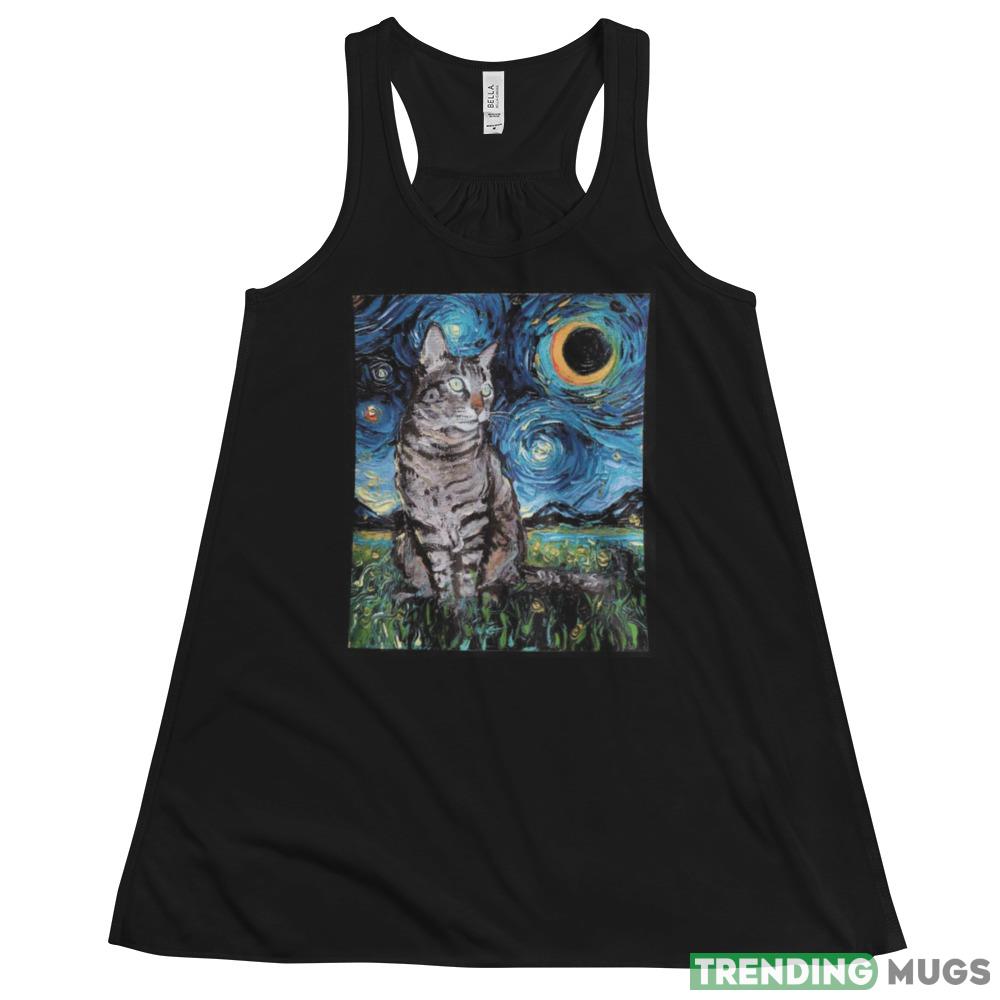 Cat Starry Night Moon and Stars Christmas Sweatshirt Dark Shirt Cat Starry Night Moon and Stars Christmas Sweatshirt Dark Shirt