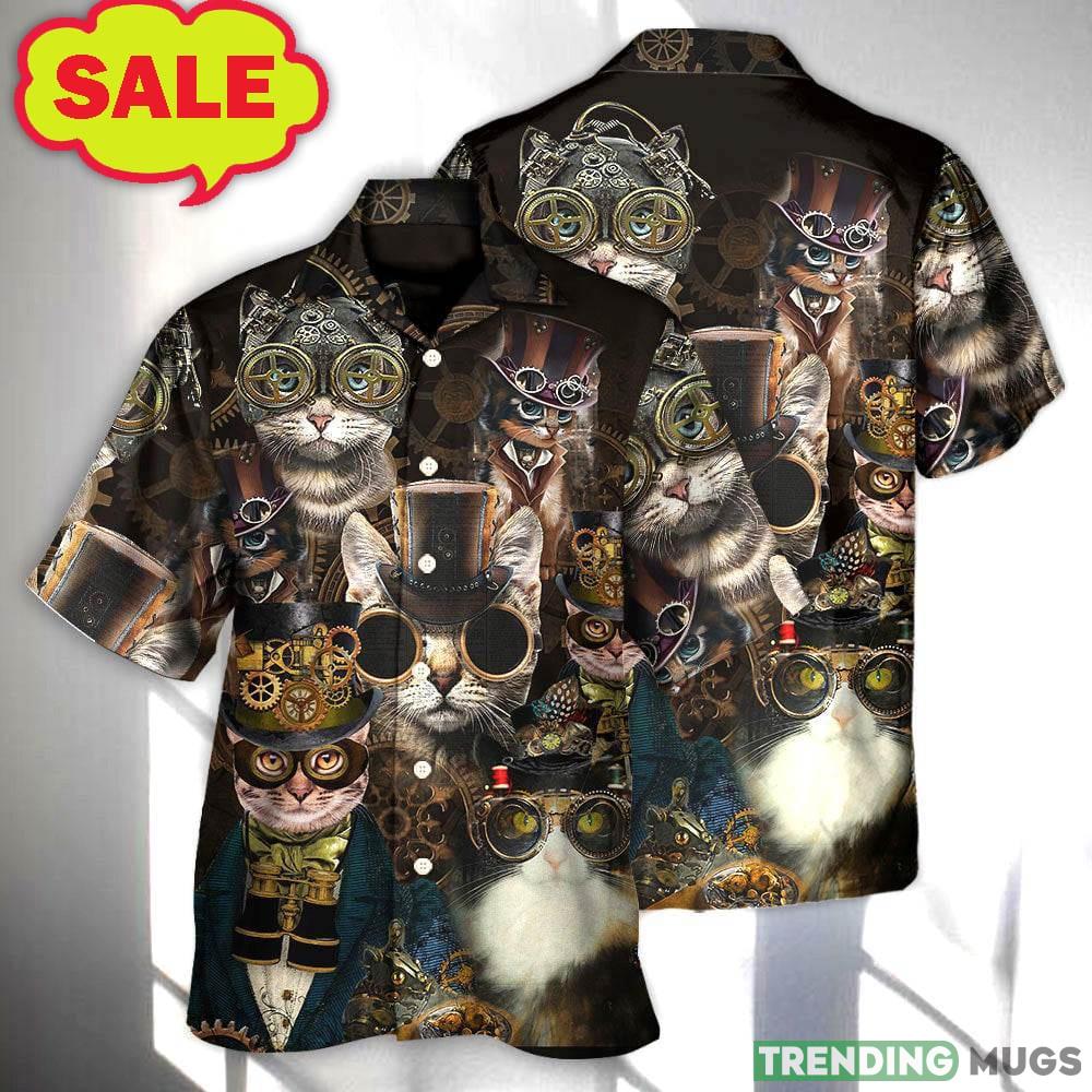 Cat Steampunk Art Machines Lover 3D Hawaiian Shirt Animal Gift For Mens - Cat Steampunk Art Machines Lover 3D Hawaiian Shirt Animal Gift For Mens Cat Steampunk Art Machines Lover 3D Hawaiian Shirt Animal Gift For Mens - Cat Steampunk Art Machines Lover 3D Hawaiian Shirt Animal Gift For Mens