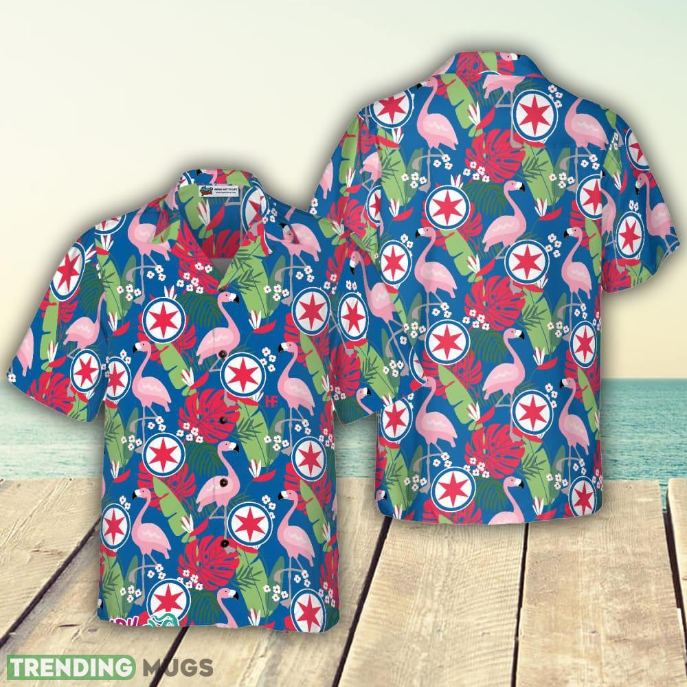 Chicago Floral Flamingo 3D Hawaiian Shirt For Men And Women - Chicago Floral Flamingo Hawaiian Shirt_1 Chicago Floral Flamingo 3D Hawaiian Shirt For Men And Women - Chicago Floral Flamingo Hawaiian Shirt_1