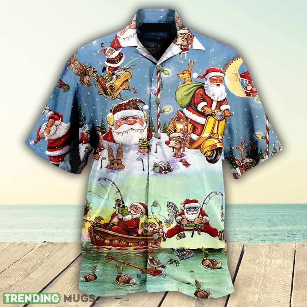 Christmas Cute Santa Claus Go Fishing 3D Hawaiian For Men And Women Shirt - Christmas Cute Santa Claus Go Fishing 3D Hawaiian For Men And Women Shirt Christmas Cute Santa Claus Go Fishing 3D Hawaiian For Men And Women Shirt - Christmas Cute Santa Claus Go Fishing 3D Hawaiian For Men And Women Shirt