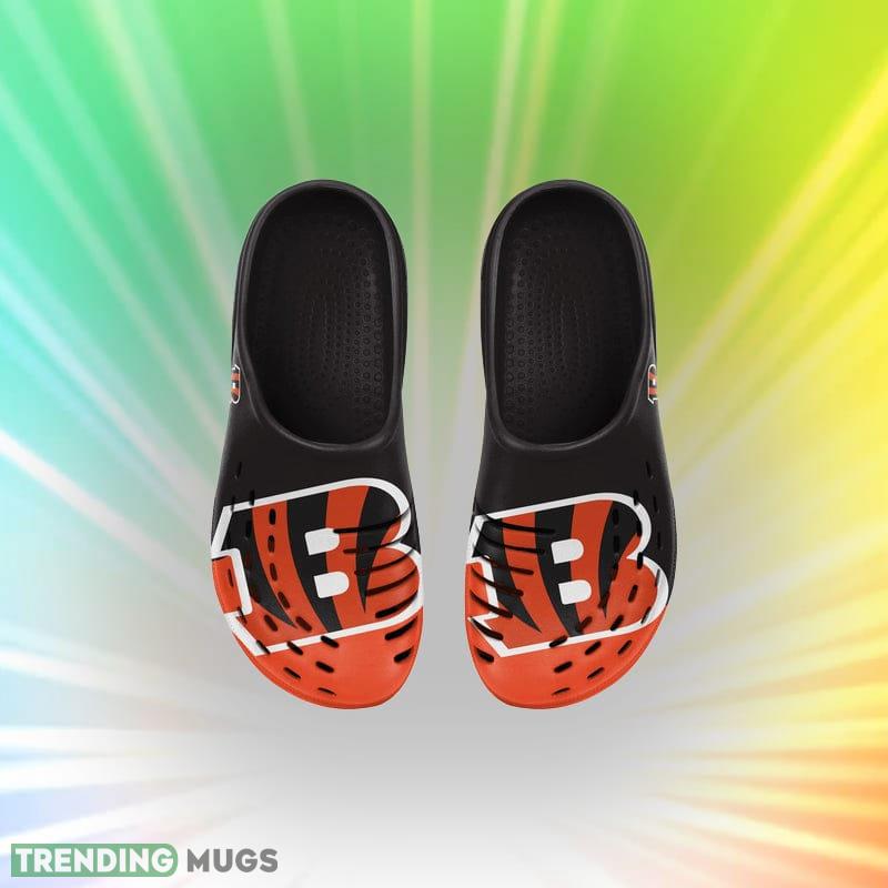 Cincinnati Bengals NFL Men And Women Colorblock Big Logo Clog Shoes For Fans Clog Shoes Cincinnati Bengals NFL Men And Women Colorblock Big Logo Clog Shoes For Fans Clog Shoes