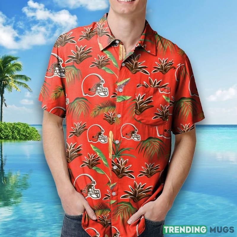 Cleveland Browns NFL Mens Victory Vacay Hawaiian Shirt Hawaiian Shirt Cleveland Browns NFL Mens Victory Vacay Hawaiian Shirt Hawaiian Shirt