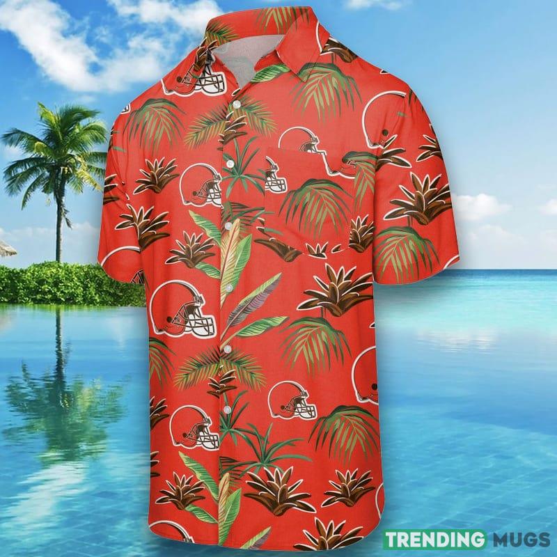 Cleveland Browns NFL Mens Victory Vacay Hawaiian Shirt Hawaiian Shirt Cleveland Browns NFL Mens Victory Vacay Hawaiian Shirt Hawaiian Shirt