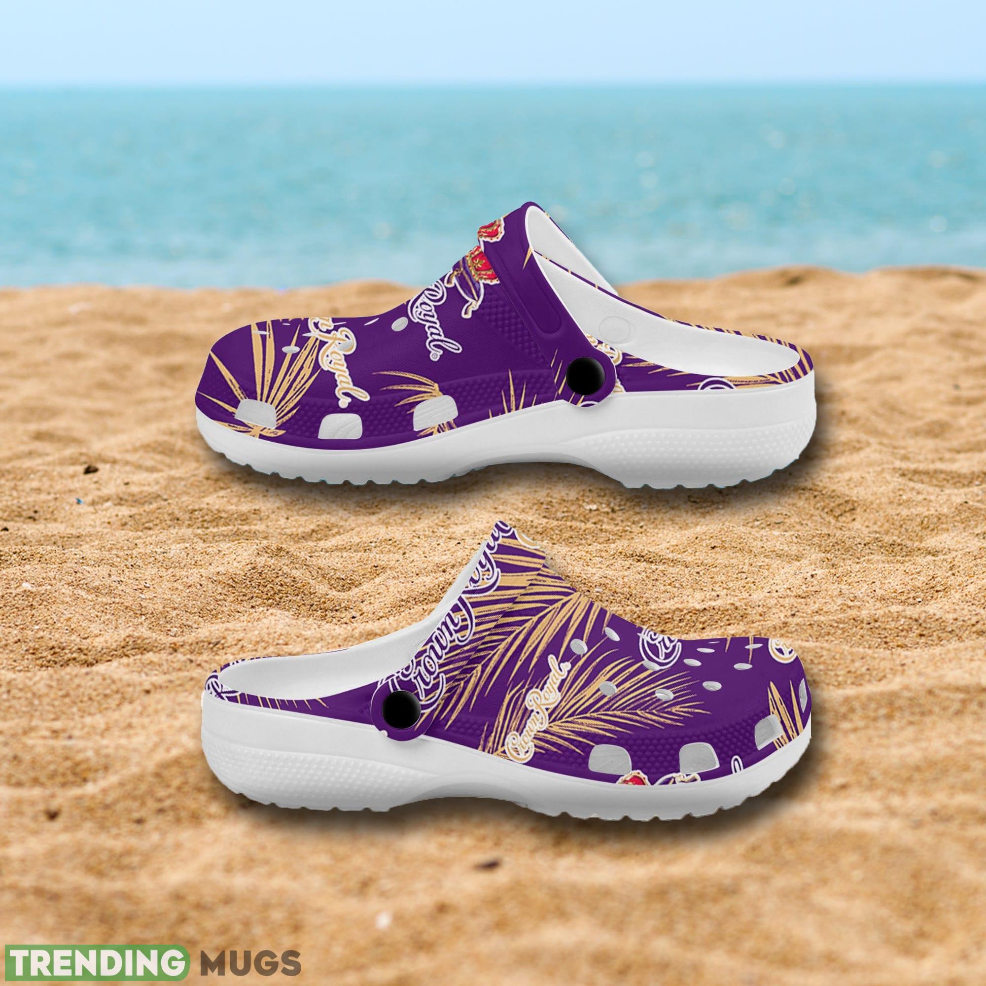 Crown Royal Whiskey Palm Leaves Clog Shoes Print For Men And Women Clog Shoes Crown Royal Whiskey Palm Leaves Clog Shoes Print For Men And Women Clog Shoes