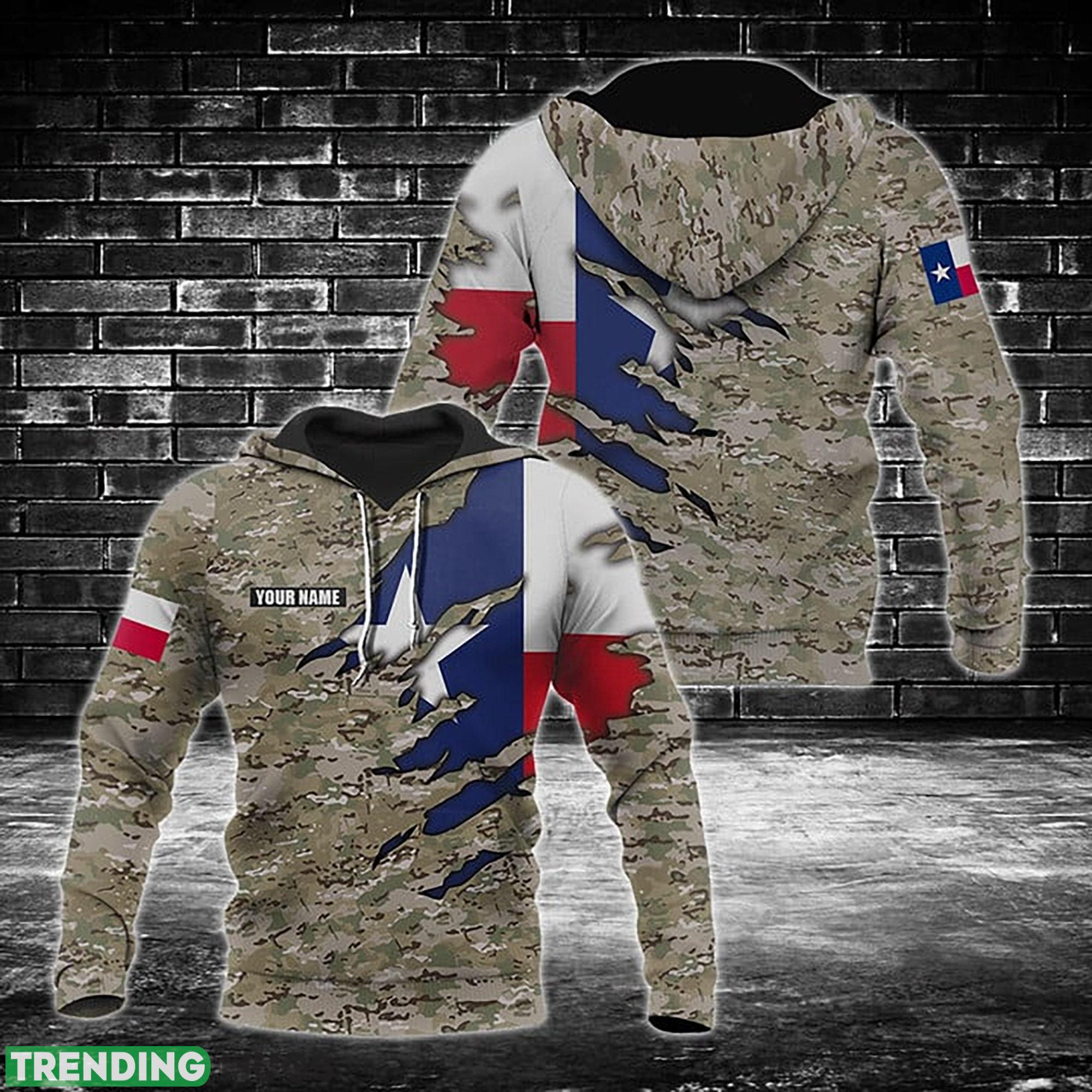 Custom Name Texas Flag Camo 3D All Over Print Hoodie For Mens - Customize Name Texas Flag Camo 3D All Over Print Hoodie Size S-5XL_1 Custom Name Texas Flag Camo 3D All Over Print Hoodie For Mens - Customize Name Texas Flag Camo 3D All Over Print Hoodie Size S-5XL_1