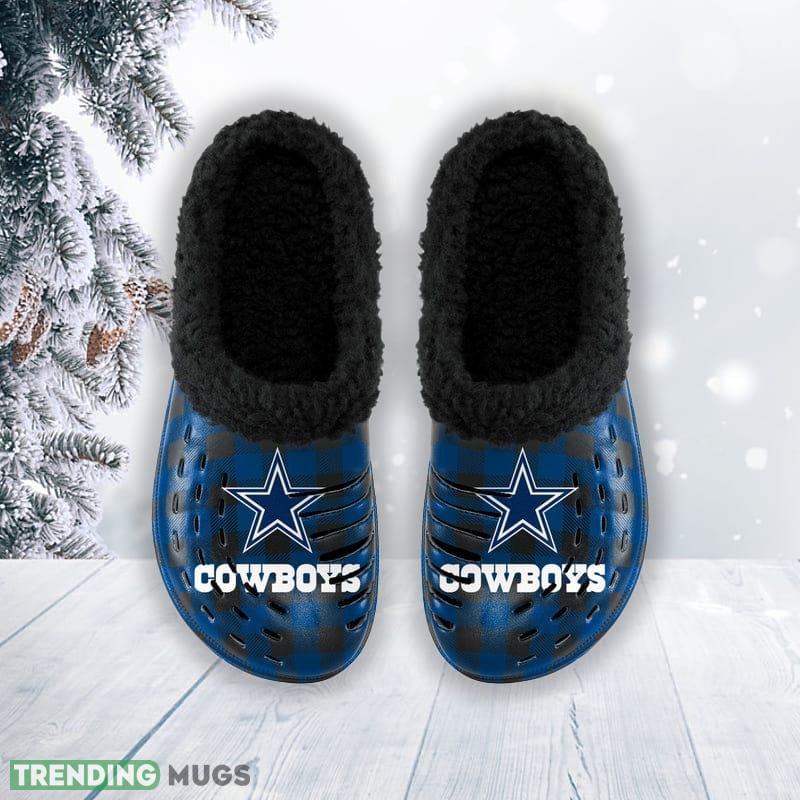 Dallas Cowboys NFL Men And Women Sherpa Lined Buffalo Check Clog For Fans Clog Shoes Dallas Cowboys NFL Men And Women Sherpa Lined Buffalo Check Clog For Fans Clog Shoes