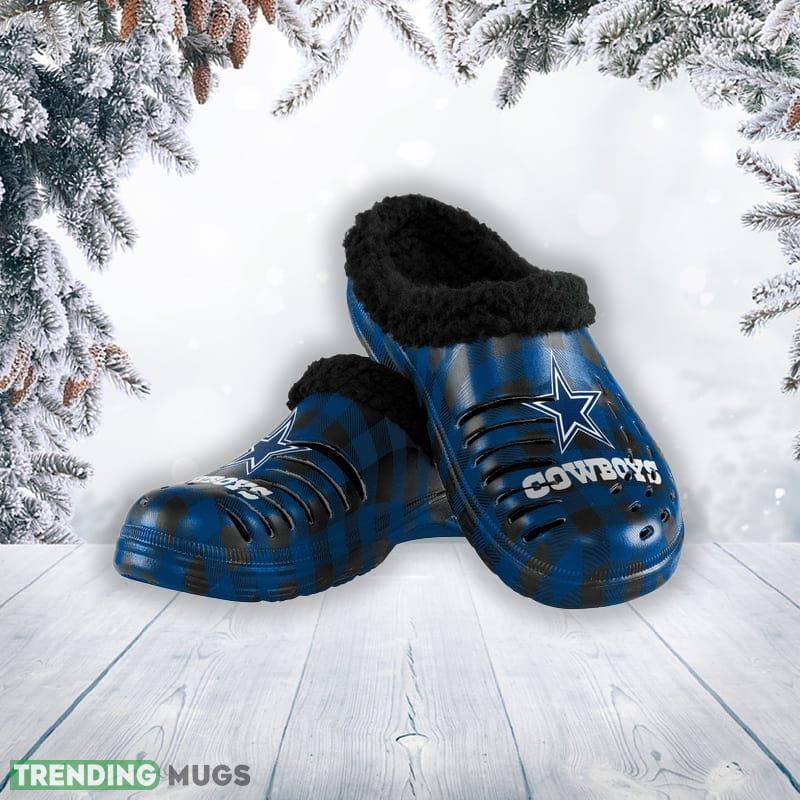 Dallas Cowboys NFL Men And Women Sherpa Lined Buffalo Check Clog For Fans - Dallas Cowboys NFL Mens Sherpa Lined Buffalo Check Clog_1 Dallas Cowboys NFL Men And Women Sherpa Lined Buffalo Check Clog For Fans - Dallas Cowboys NFL Mens Sherpa Lined Buffalo Check Clog_1