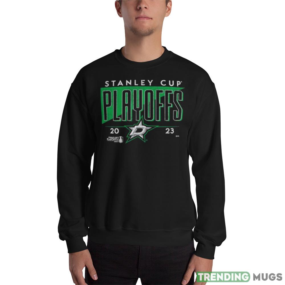 Dallas Stars 2023 Stanley Cup Playoffs Tri Blend Crease Graphics Black T Shirt - 18000 Unisex Heavy Blend Crewneck Sweatshirt Dallas Stars 2023 Stanley Cup Playoffs Tri Blend Crease Graphics Black T Shirt - 18000 Unisex Heavy Blend Crewneck Sweatshirt